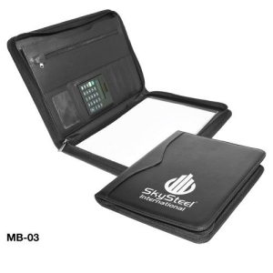 Folder with Zipper and Calculator